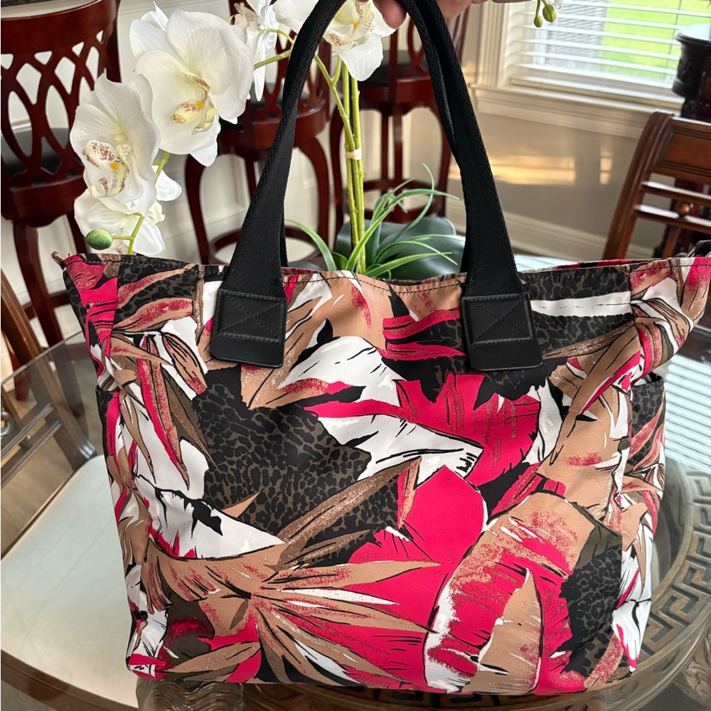 🖤🩷MARC JACOBS PALM PRINT NYLON BIKER BABY DIAPER BAG & CHANGING PAD!🖤🩷SALE SALE - Picture 2 of 11